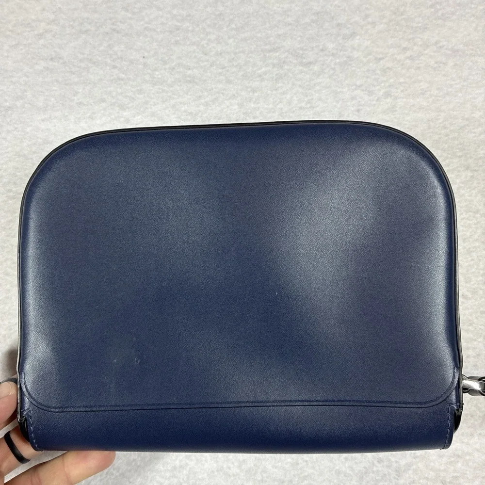 Kate Spade Nadine Colorblock Medium Flap Shoulder Bag Light Blue‎ / Navy